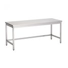 RVS werktafel zonder bodemschap, afm.(bxdxh): 150x70x90 cm