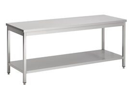 RVS werktafel met bodemschap