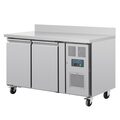 Polar RVS 2-deurs werkbank koeling met spatrand (282 ltr.) 3