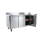 Polar RVS 3-deurs werkbank koeling met spatrand (417 ltr.) 3