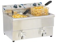 Elektrische friteuse aftapkraan 2 x 8 liter