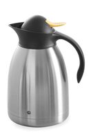 Thermoskan - 1,5 liter - RVS - GEEL - dubbelwandig - Hendi - 446621